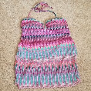 Liz Lange maternity halter swimsuit top tankini M